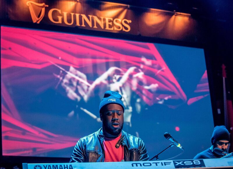 American jazz pianist, Robert Glasper, performing with his band, The Robert Glasper Experiment, in the Everyman theatre during the Guinness Cork Jazz Festival.