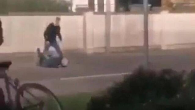 <p>The scene in Ballincollig of a suspected road rage incident in which a pensioner was attacked.</p>
