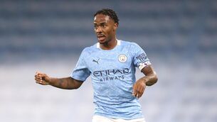<p>Manchester City’s Raheem Sterling. Picture: Martin Rickett/PA</p>