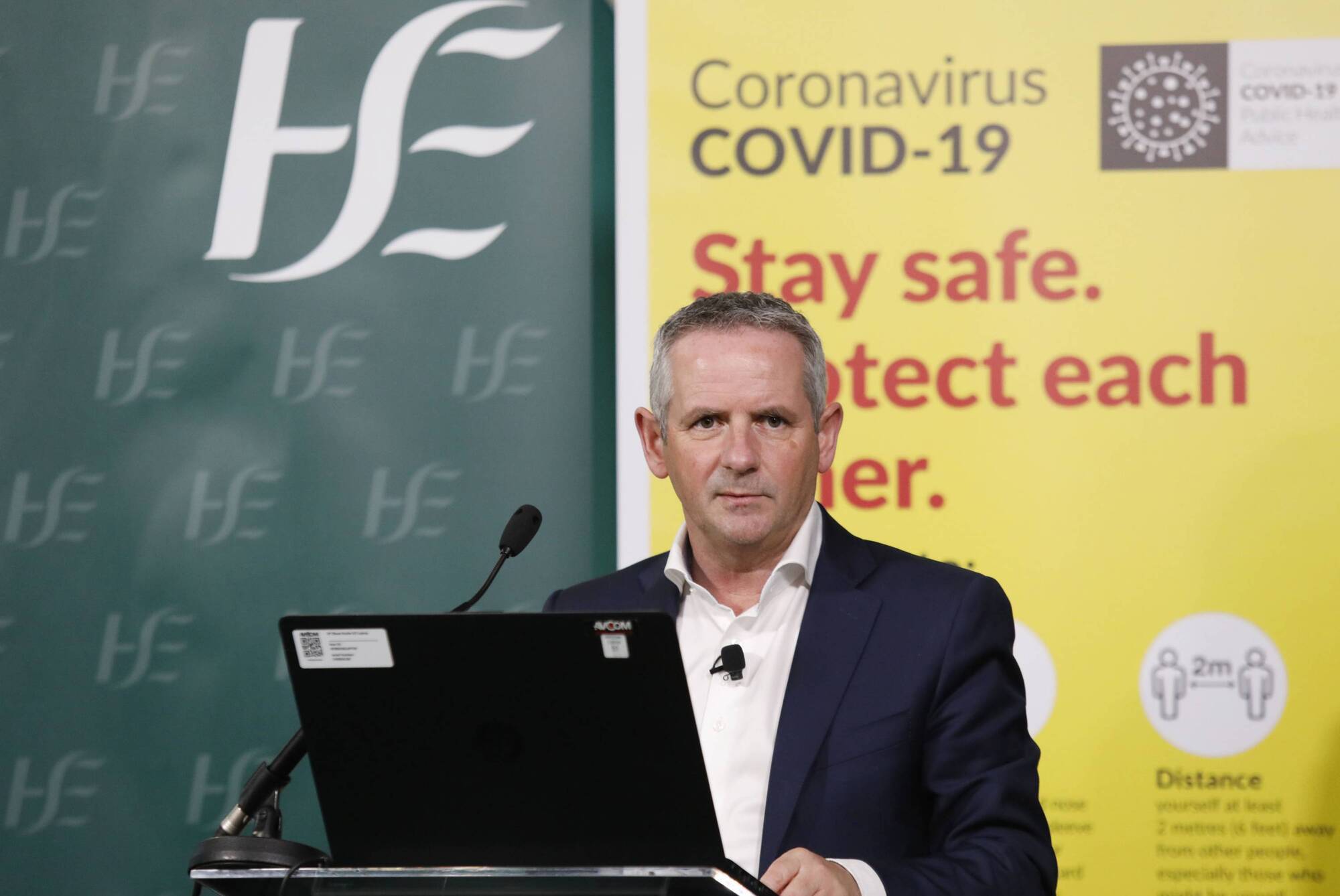 Covid-19: Paul Reid says positivity rate down over past eight days 