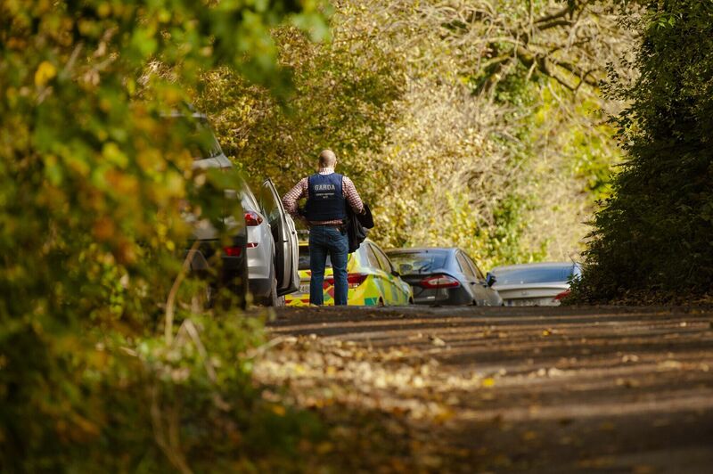 Gardaí at the scene of the fatal shooting at Assolas, near Kanturk, north Cork. Picture: Daragh McSweeney/Provision Gardaí at the scene of the fatal shooting at Assolas, near Kanturk, north Cork. Picture: Daragh McSweeney/Provision