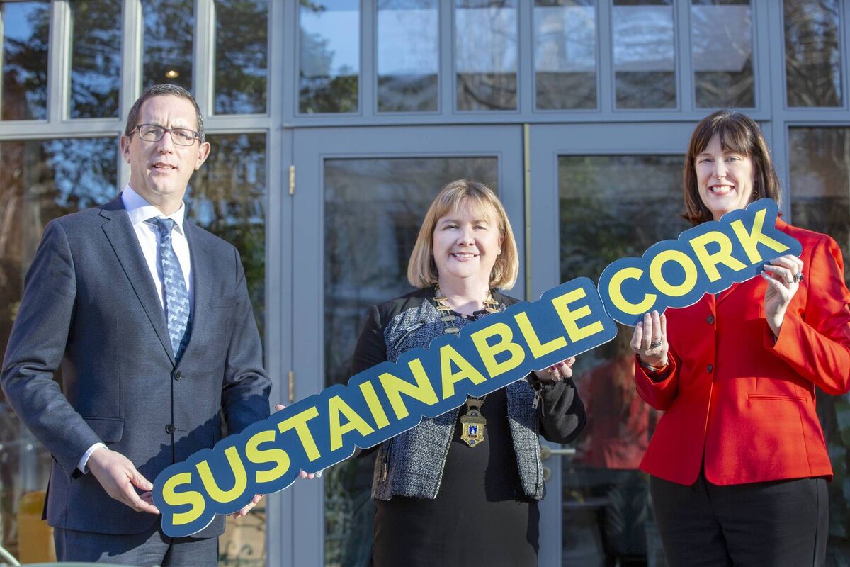 Conor Healy, CEO and Paula Cogan, President of Cork Chamber with Deirdre Mortell, CEO of Social Innovation Fund. Conor Healy, CEO and Paula Cogan, President of Cork Chamber with Deirdre Mortell, CEO of Social Innovation Fund.