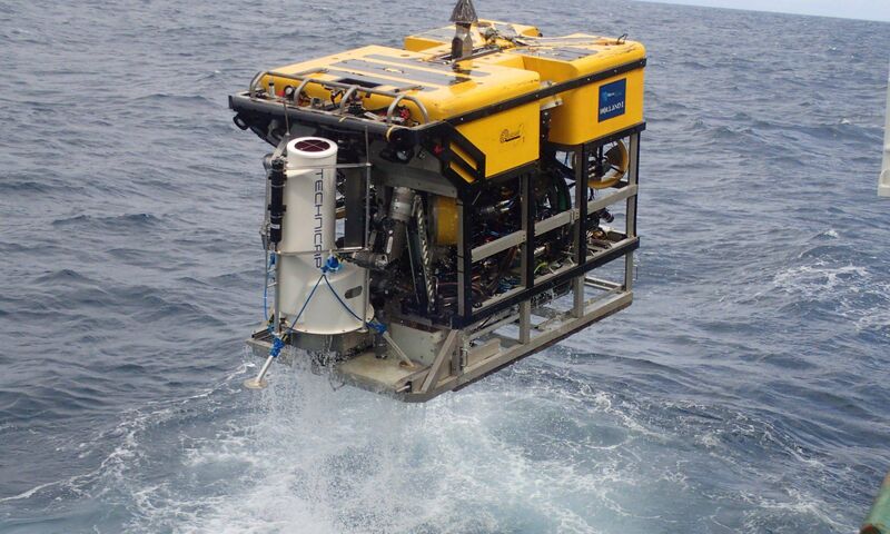 "One of eight Landers used for sample collecting from the sea bed on an ROV (Remotely Operated Underwater Vehicle) aboard the Celtic Explorer."