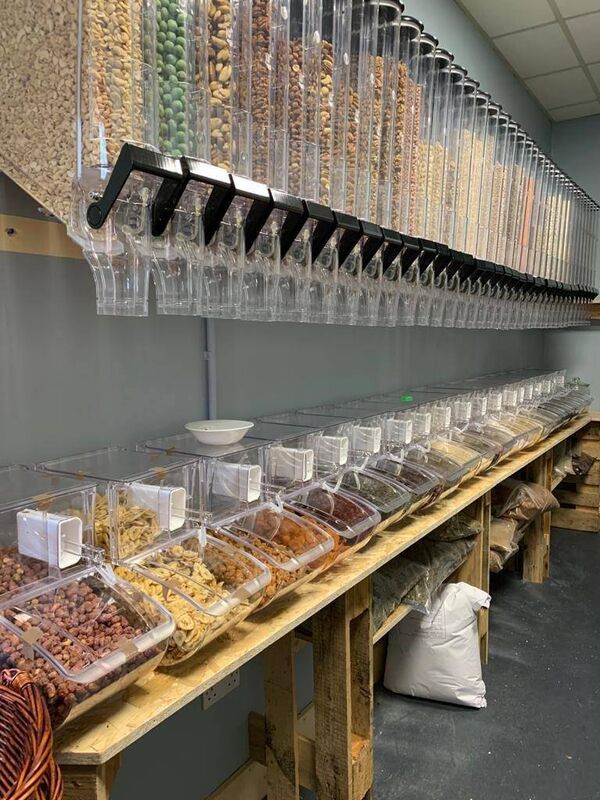 The refill units at Newcomers to Killarney, where environmentally conscious consumers can stock up on items like olive oil, dried food without the need for packaging. The refill units at Newcomers to Killarney, where environmentally conscious consumers can stock up on items like olive oil, dried food without the need for packaging.