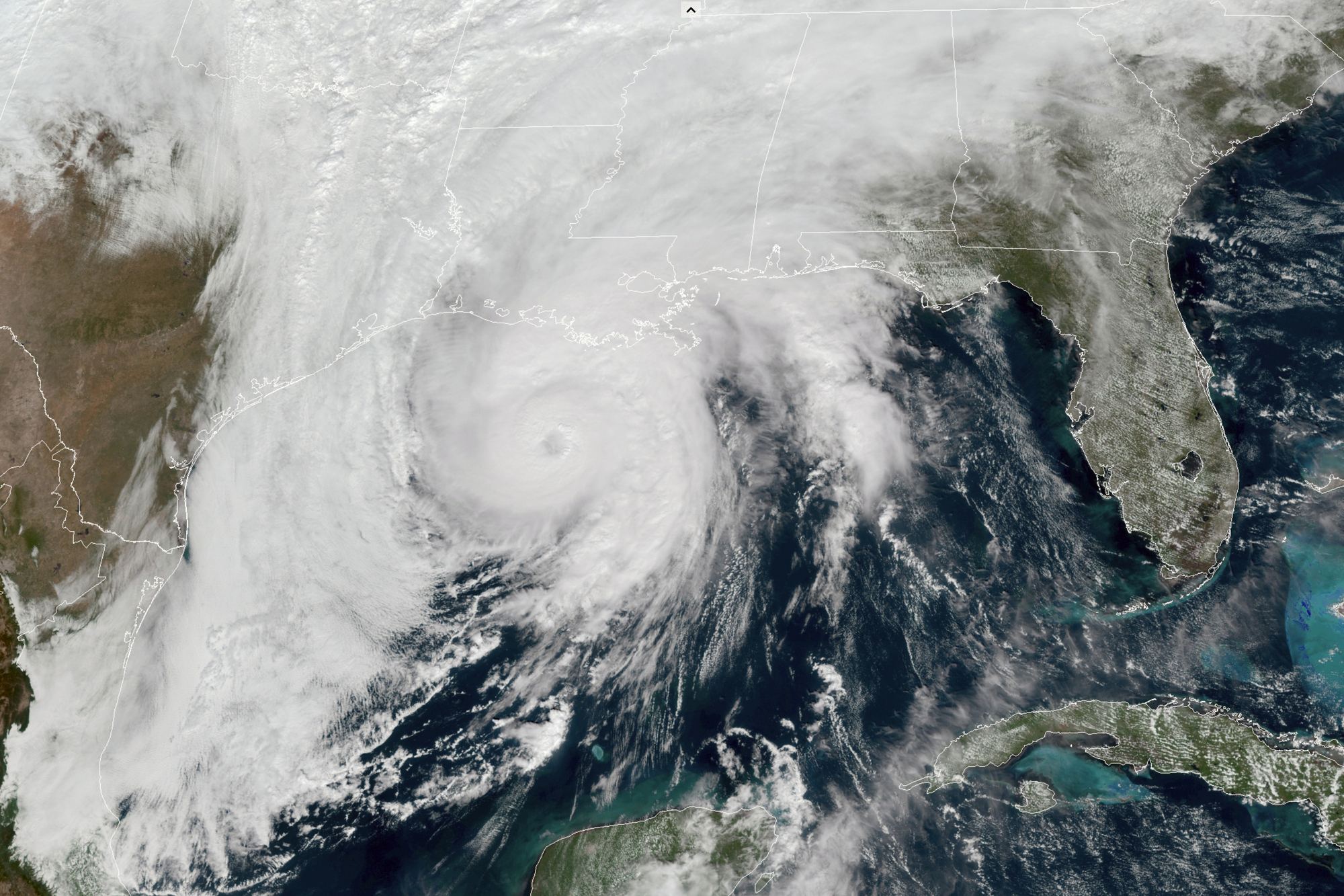 Hurricane Zeta crashes onshore in storm-weary Louisiana