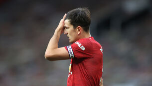 <p>Harry Maguire has outlined the depths of despair at Old Trafford after losing to Tottenham (Carl Recine/PA)</p>