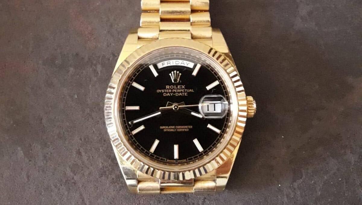 CAB seized two watches as part of the raid today. Picture: Gardaí