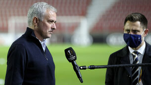 <p>Jose Mourinho:  'I would have made 11 (substitutions) if I could have done'. Picture: AP Photo/Francois Walschaerts</p>