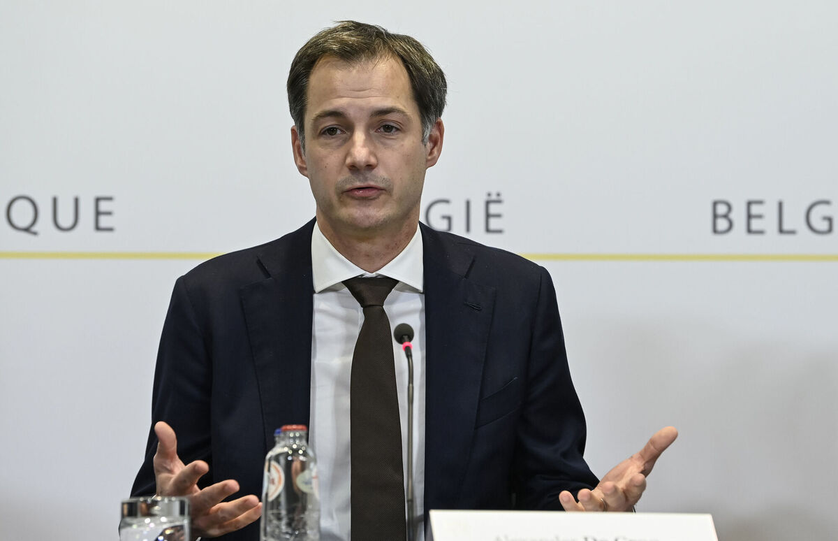 Belgian Prime Minister Alexander De Croo has imposed a partial lockdown in a new bid to gain control of the Covid-19 pandemic that has hit the country worse than any other in the European Union. Picture: Philip Reynaers/Pool/AP
