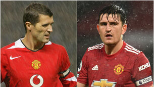 <p>Harry Maguire has reacted to Roy Keane’s comments about Manchester United (PA)</p>