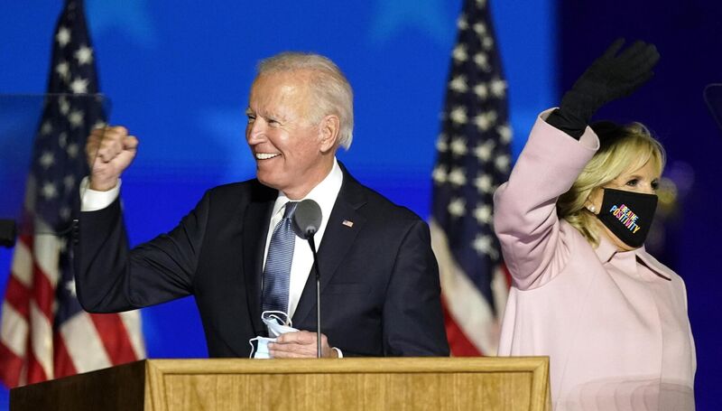 Democratic presidential candidate former Vice President Joe Biden with his wife Dr Jill Biden in Wilmington, Del. Picture: AP Photo/Andrew Harnik Democratic presidential candidate former Vice President Joe Biden with his wife Dr Jill Biden in Wilmington, Del. Picture: AP Photo/Andrew Harnik