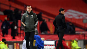 <p>Manchester United’s dejected manager, Ole Gunnar Solskjaer, oversees another home defeat in the Premier League.	Picture: Paul Ellis</p>