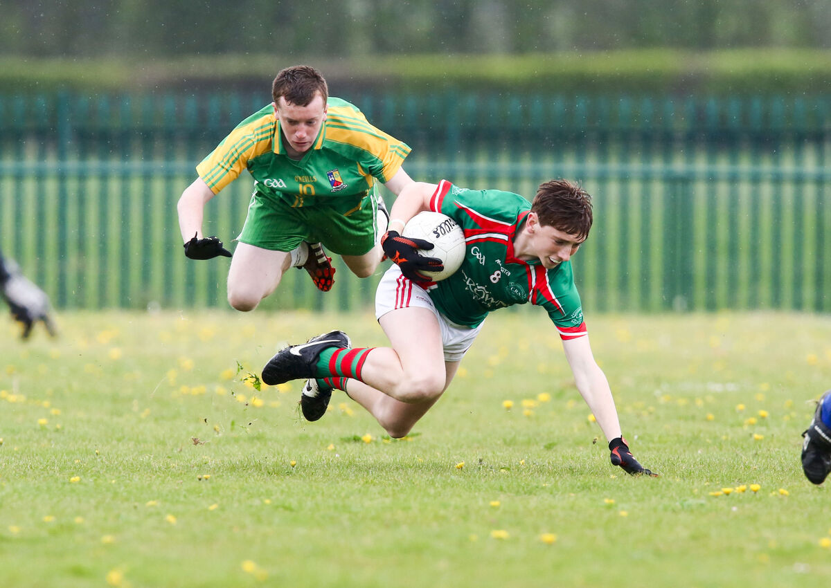 Mark Keane in action for Mitchelstown CBS against St Pats Castleisland during the Corn Roibeard Uí Bhuachalla (U16½) final in 2015. Picture: Brian Gavin Press 22