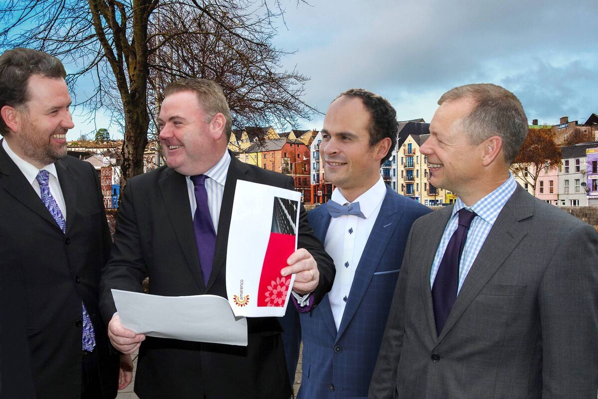 Alain Desvigne (CEO Group), John Mullins (Chairman), Olivier Carré (CEO France) and Nick Howard (CIO Group). 