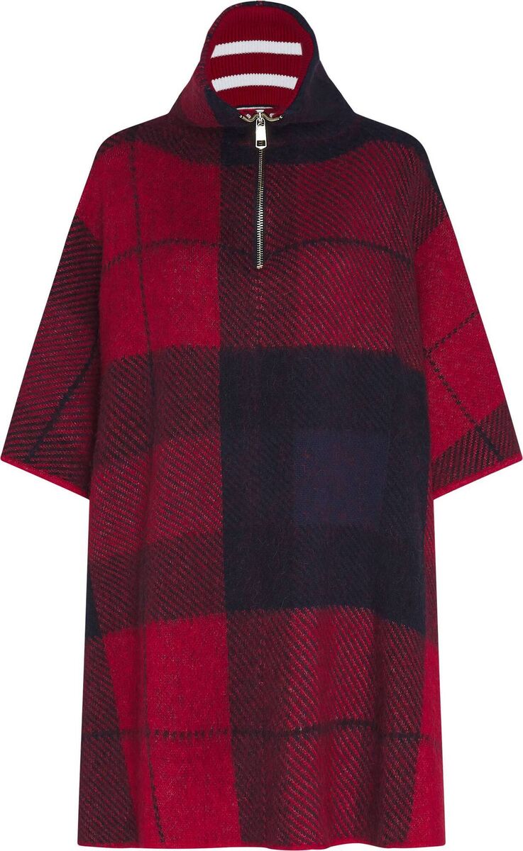 CHECK CAPE SWEATER, €349, Tommy Hilfiger