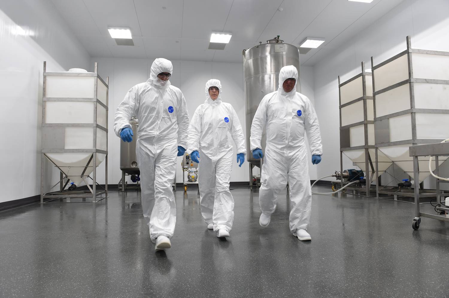 Staff at A&C in Limerick which produces raw materials essential for a potential Covid vaccine.