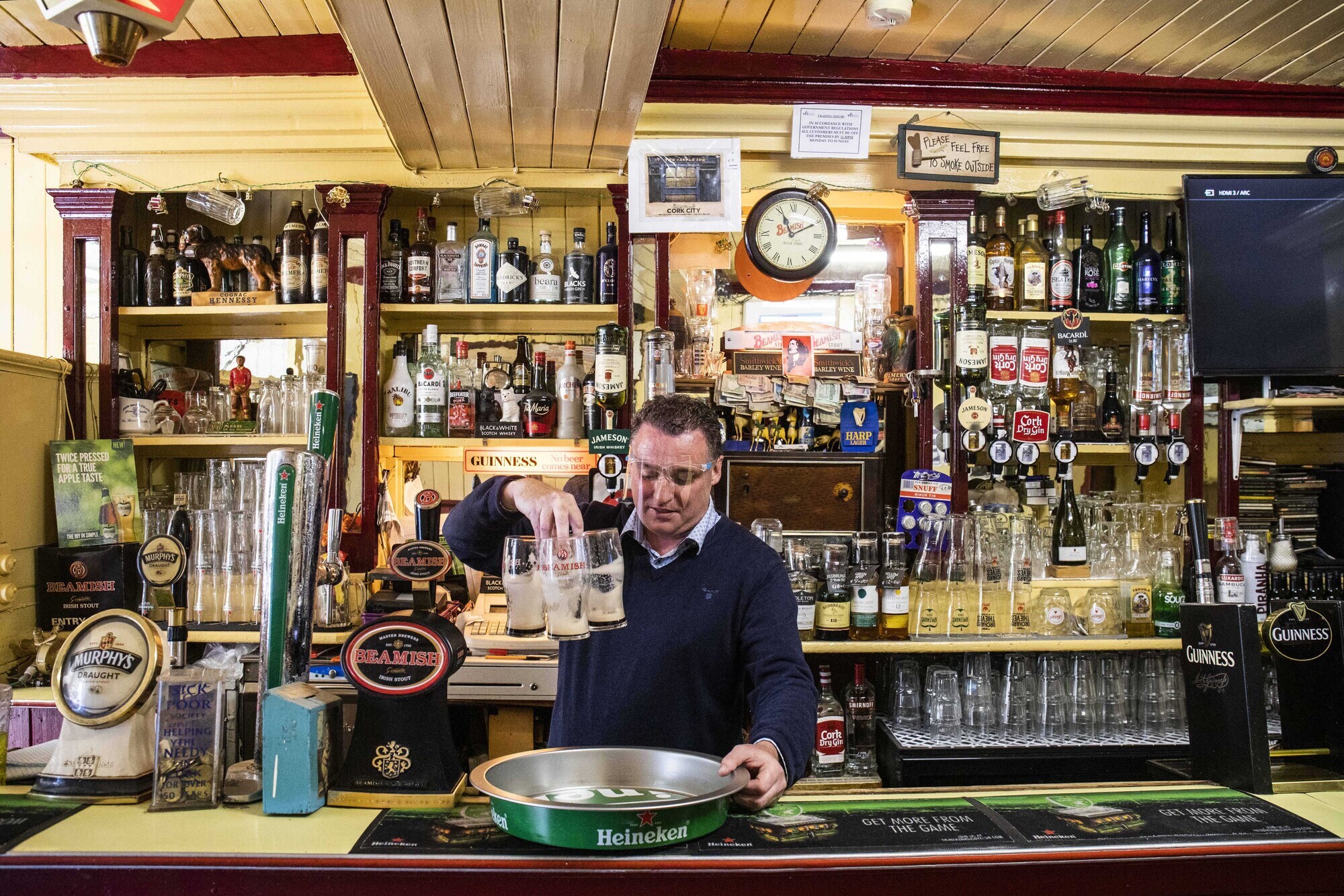 Castle Inn publican and chairman of the Cork branch VFI, Michael O’Donovan, said December accounts for 30% plus of yearly turnover for many.  Picture: Clare Keogh 