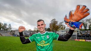 <p>Cavan goalkeeper Raymond Galligan </p>
