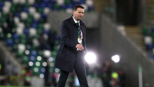 <p>Ian Baraclough admitted the pain of Thursday’s defeat will stay with him. Picture: Brian Lawless/PA</p>