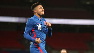 <p>Jadon Sancho scored his third England goal in Thursday’s win over the Republic of Ireland. (Nick Potts/PA)</p>