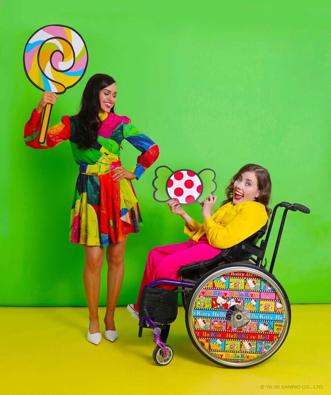 Izzy Wheels founder Ailbhe Keane with her sister, brand ambassador, and inspiration, Izzy. 