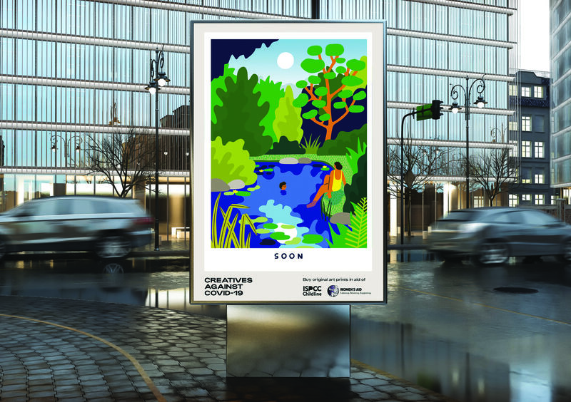 An advertisement for the Creatives Against Covid-19 project by RichardsDee which won both the Grand Prix and the Design for Good prizes at this year's IDI Awards.