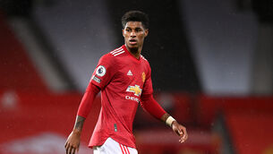 <p>Manchester United's Marcus Rashford</p>