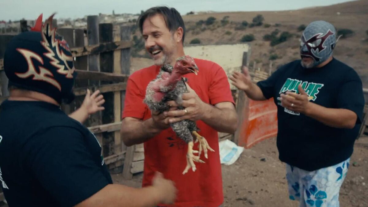 David Arquette in a scene from the film. 