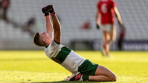 <p>THANK HEAVENS: Tipperary’s Colin O’Riordan gives thanks after yesterday’s dramatic Munster SFC final victory for the Premier, their first senior provincial success in 85 years. 	<span class="contextmenu emphasis CaptionCredit">Picture Laszlo Geczo, Inpho</span>
            </p>
