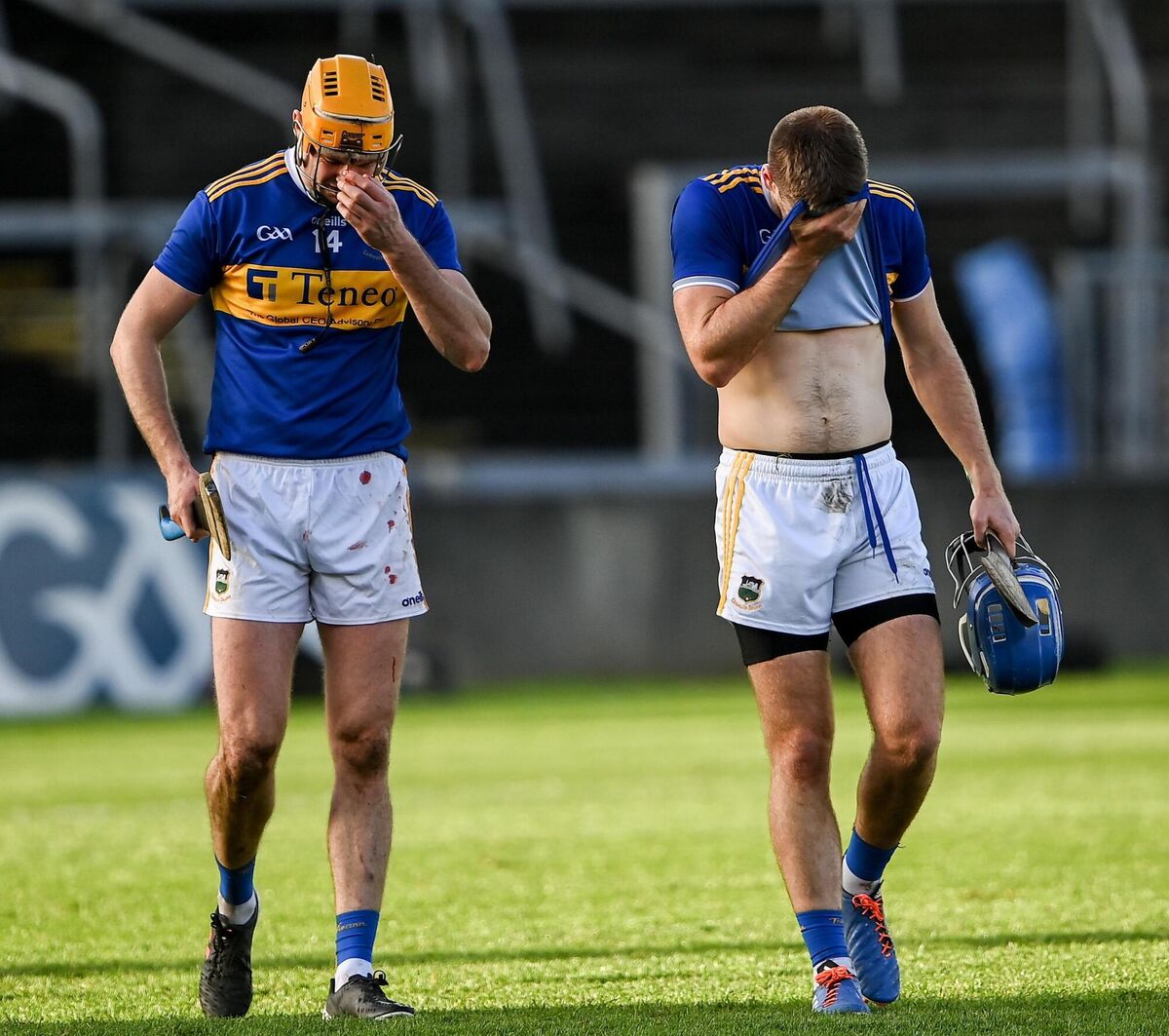 Tipperary players Séamus Callanan and John McGrath leave the field dejected after losing to Galway at LIT Gaelic Grounds. Liam Sheedy highlighted the 11 consecutive weeks Noel and John McGrath played for Loughmore-Castleiney. Photo by Piaras Ó Mídheach/Sportsfile Tipperary players Séamus Callanan and John McGrath leave the field dejected after losing to Galway at LIT Gaelic Grounds. Liam Sheedy highlighted the 11 consecutive weeks Noel and John McGrath played for Loughmore-Castleiney. Photo by Piaras Ó Mídheach/Sportsfile