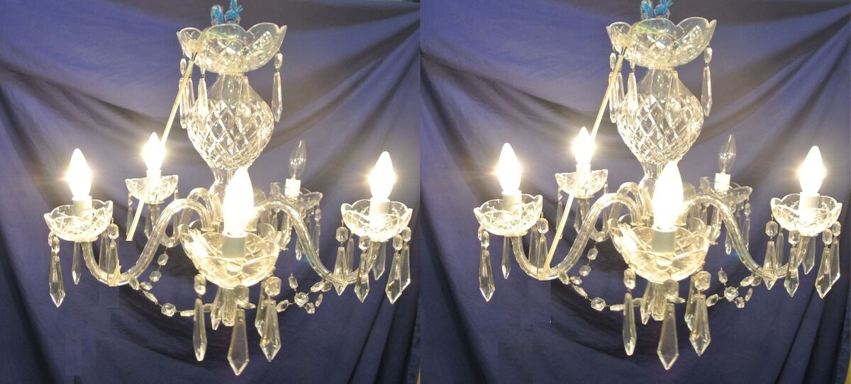 A pair of Waterford Crystal chandeliers at Woodward in Cork next Saturday (December 5).
