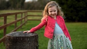 Molly McCann, seven, plays the role of Madison in Roddy Doyle’s film ‘Rosie’. Her first acting job was in a McDonald’s advert aged five. Picture: Maura Hickey