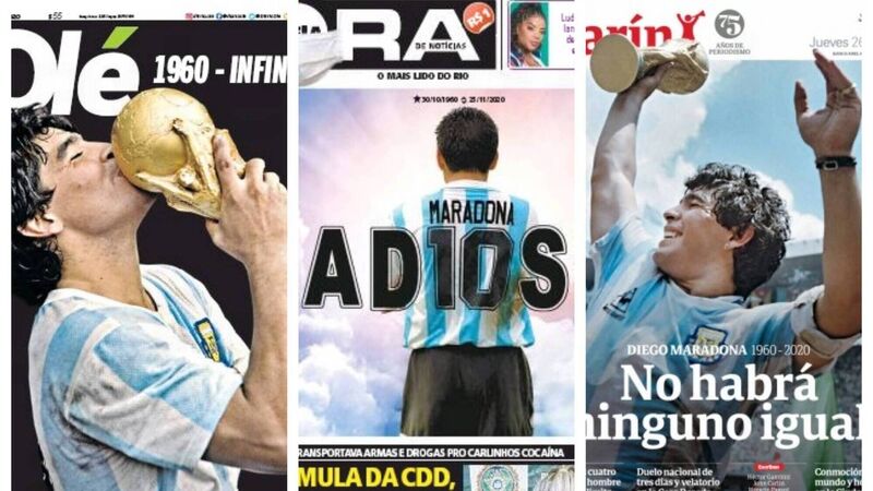 'There will be none equal': How the world reacted to the death of Diego Maradona