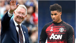 <p>Sir Alex Ferguson has been impressed with Marcus Rashford’s charity work (Martin Rickett/Paul Ellis/PA)</p>