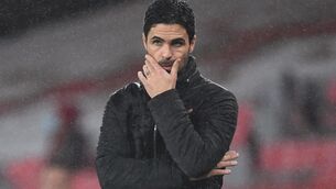 <p>GOAL SHY: Arsenal manager Mikel Arteta admits "something is missing" from the sie's attacking threat. </p>