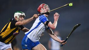 <p>SPEED MERCHANT: The rampaging Calum Lyons of Waterford is tackled by Kilkenny's Paddy Deegan in Saturday's dramatic All-Ireland SHC semi-final at Croke Park in Dublin. </p>