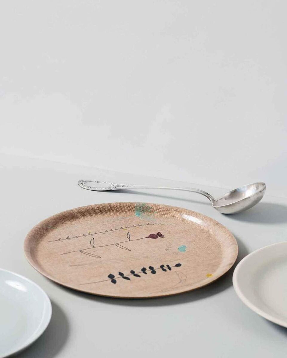Jennifer Slattery's recent Irish linen trays (sealed into melamine) are a stitch in time for Christmas, €49, jenniferslattery.com
