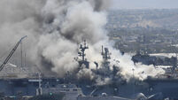 Navy Ship Fire