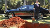 Brazil businessman buries Bentley