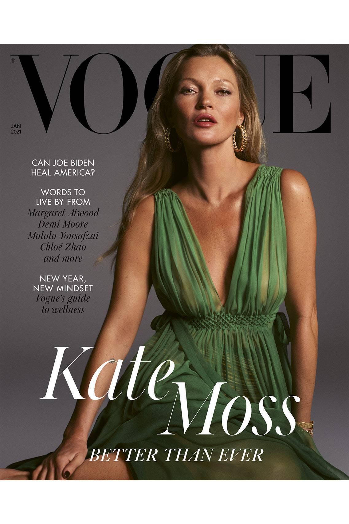 Kate Moss stuns in new Vogue cover