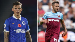 <p>Ben White and Jack Wilshere (Gareth Fuller/John Walton/PA)</p>