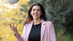 <p>Máire Ní Bhraonáin of TG4. </p>
