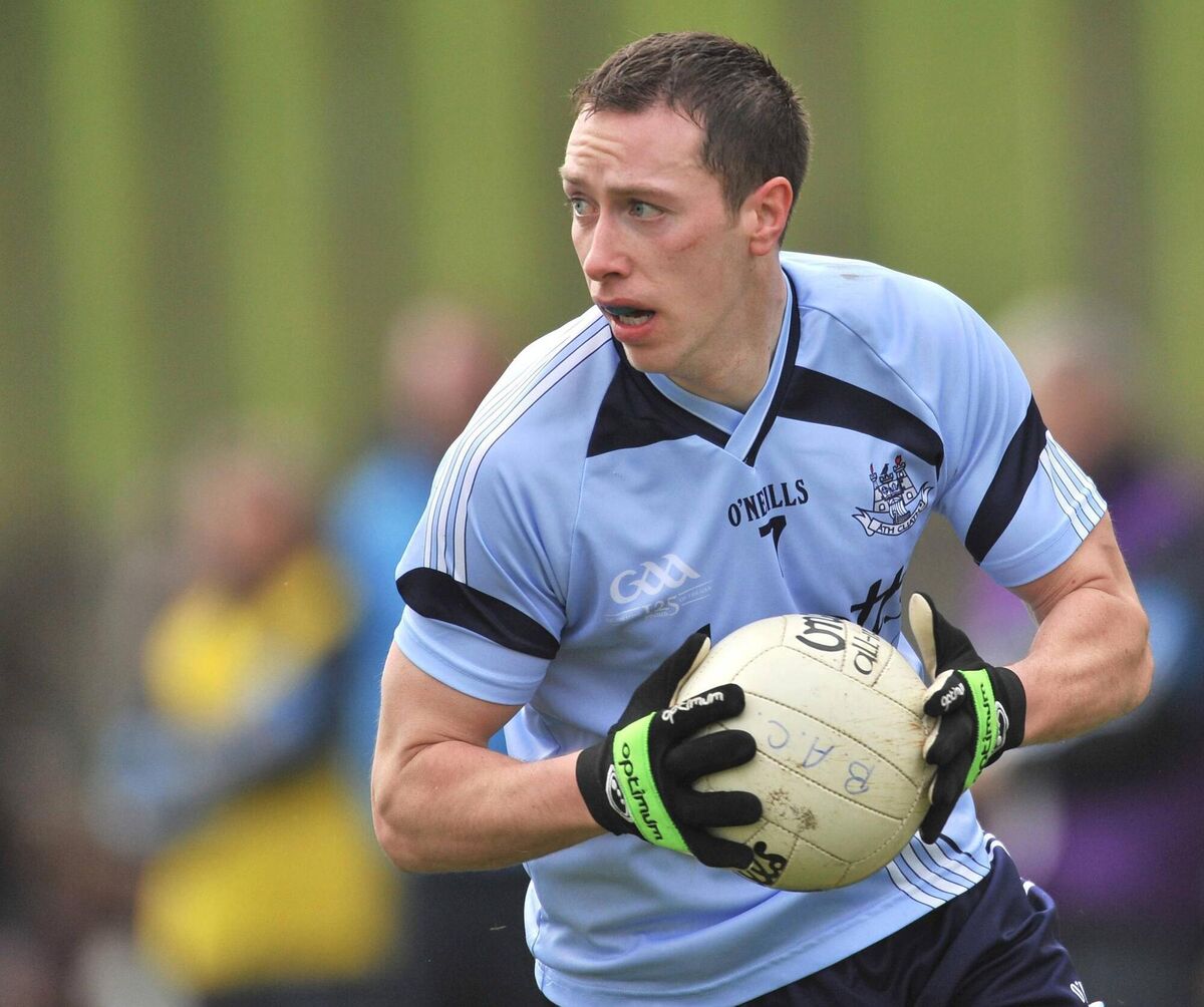 Barry Cahill of Dublin during the 2009 National League: 'There's no way Meath are a 21 points worse team than Dublin so it has to be psychological'. Picture: David Maher