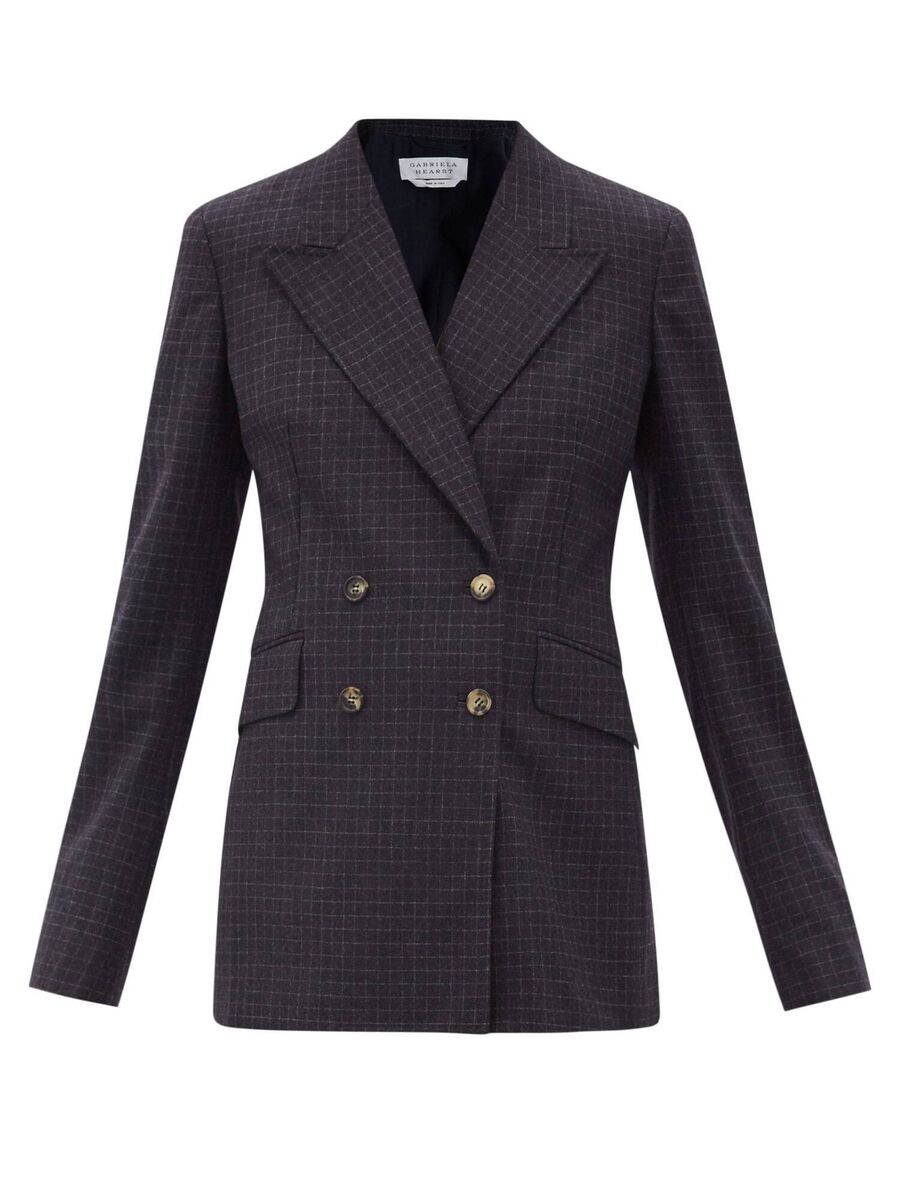 Gabriela Hearst checked wool-blend blazer - €1,790 at MATCHESFAHSION.com Gabriela Hearst checked wool-blend blazer - €1,790 at MATCHESFAHSION.com