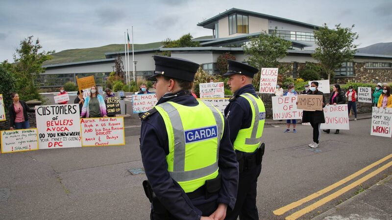 Protesters call for resignation of Justice Minister over handling of Direct Provision Centre