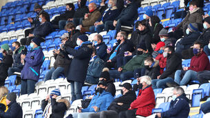 <p>Up to 2,000 fans were allowed to attend Reading’s Championship clash with Nottingham Forest. Picture: Steve Parsons/PA</p>