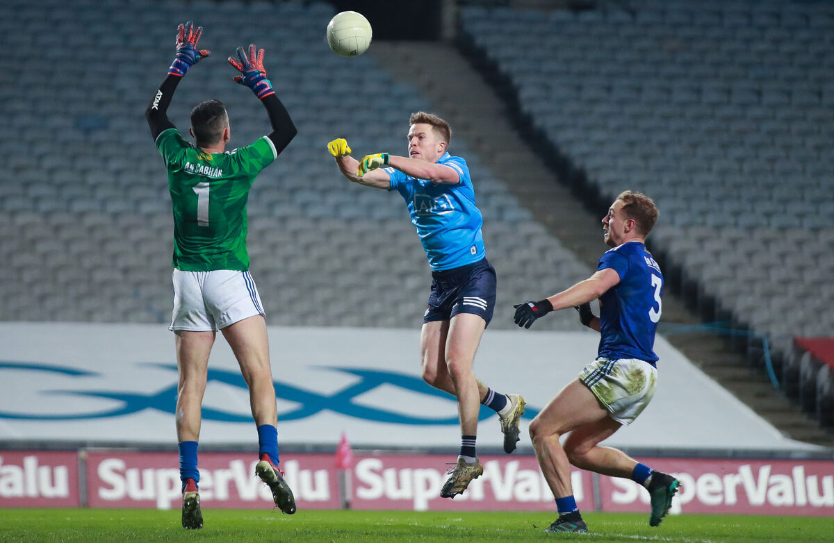 Dublin's Robbie McDaid scores a goal against Cavan. Picture: INPHO/Tommy Dickson