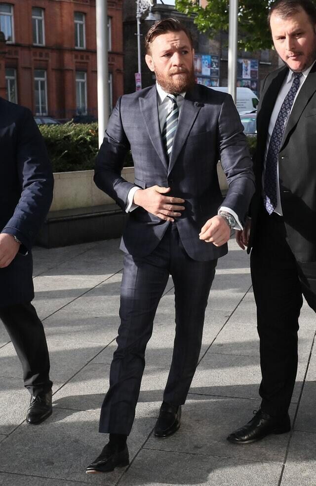 Conor McGregor arrives at the Criminal Courts of Justice (Brian Lawless/PA) Conor McGregor arrives at the Criminal Courts of Justice (Brian Lawless/PA)