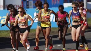 London runners make silent tribute to Boston victims