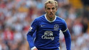 No Everton farewell for injured Neville